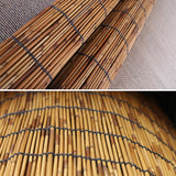 VSOYRA Bamboo Exterior Blinds Cordless Roll up Patio Shades, Bamboo UV Protection Roller Shades for Windows 31 32 33 34 35 36 37 38 39 40 72 64 Bamboo Indoor/Outdoor Privacy Roman Curtain VSOYRA