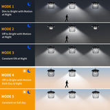 AEQ Solar Shed Light Indoor Outdoor, Solar Gazebo Lights Work in Daytime with Dual Motion Sensor/5 Modes/Remote Control, Waterproof Garage Lights with for Porch Shed Garage Barn AEQ