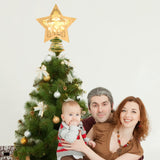 Nativity Christmas Tree Topper Lighted Star Tree Topper Treetop for Christmas LED 3D Nativity Theme Christmas Tree Decorations Wooden Treetop Xmas Tree Decor Ornaments Nativity Tabletop 10 X 8.5 in Justforjoyful