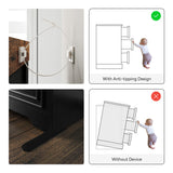 LIKIMIO 43" Tall 5 Drawers Dresser for Bedroom, Power Strip, Farmhouse Large Wood Dressers & Chest of Drawers with Wide Storage Cabinet, Black LIKIMIO