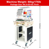 Smartstitch S-1501 Ultra Beast Embroidery Machine with 15 Needles, 1200SPM Max Speed, 12" Touch Screen, Wifi available, 14"x20" Embroidery Area, Capable of embroidering on Cap, Hat, T-shirt and more smartstitch