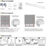 LazBlinds Cordless Cellular Shades, Blackout Privacy Honeycomb Shades for Home, Thermal Insulation Noise Reduction Blinds for Windows, 22'' W x 36'' H, White LazBlinds