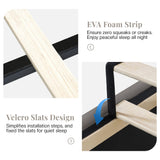 Jocisland King Size Platform Bed Frame with 60" Tall Sleigh Headboard, Luxury Velvet Upholstered Bed, Handcrafted Deep Button Tufted, Solid Wood Legs, Noise-Reducing, No Box Spring Needed,Light Gray Jocisland