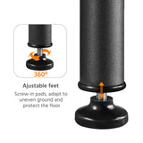 Yaheetech Coat Rack, Hall Tree with Shoe Bench, Entryway Shoe Storage with Coat Rack Stand, 9 Movable Hooks, Industrial Entryway Furniture, Gray Yaheetech