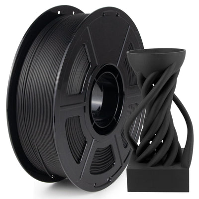 IEMAI Carbon Fiber Nylon Filament 1.75mm, Black PA6-CF 1kg Spool, High-Temp & Wear Resistant, High Strength & Rigidity 3D Filament for Functional Parts & Industrial Tools