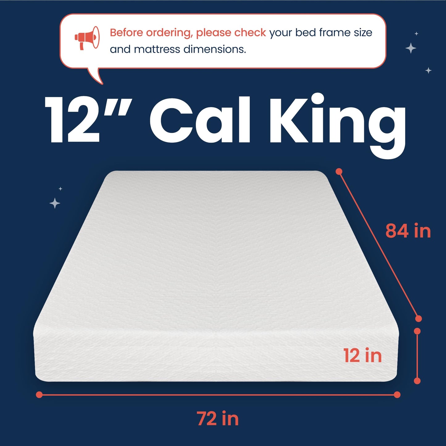 GAESTE 12 Inch Cal King Cooling Gel Medium Firm Green Tea Memory Foam Mattress for Cool Sleep CertiPUR-US Certified Convenient Mattress in a Box Fiberglass Free (California King, 12 in)