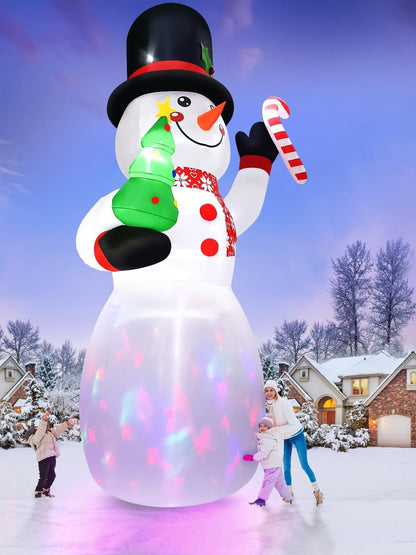 Kalolary 20 FT Christmas Inflatables Snowman Christmas Outdoor Decorations Blow Up Yard with Built-in LEDs for Indoor Outdoor Decor