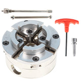 findmall 4-Inch 4-Jaws Bevel Gear Chuck Reversible 1-Inch x 8-TPI Wood Turning Chuck Fit for Professional Mini Lathe findmall