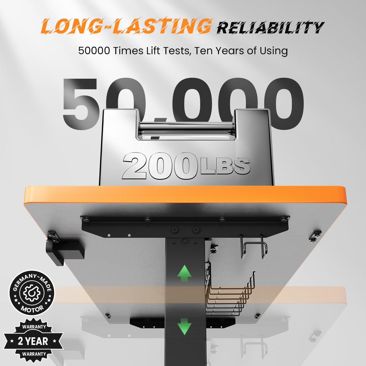 SIAGO Electric Standing Desk Adjustable - 48 x 24 Inch Sit Stand up Desk with Cable Management - 3 Memory Preset Adjustable Height Table SIAGO