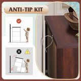 WLIVE Wood Dresser with 6 Drawer, Wide Chest of Drawers for Bedroom, Long Nightstand with Drawers, Modern Large Storage Tower Unit, Closet Store Organizer for Living Room, Hallway, Brown WLIVE