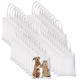 YOUKE OLA 40 Pieces Sublimation Blank Canvas Tote Bags Sublimation Tote Bags Grocery Bags for Decorating and DIY Crafting White NOT USE BY CHILDREN YOUKE OLA