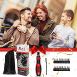 IRONCUBE Multi Ratcheting Screwdriver Set: 21 in 1 Magnetic Multiple bits Suitable for Everyday Household Use ironcube