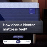 Nectar Luxe Hybrid 14” King Mattress - Medium Firm - Memory Foam & Innerspring Coils - Cooling Fibers - 3” Pressure Relief Layer - Mattress in a Box - 365-Night Trial & Forever Warranty Nectar