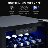 Icyglee Beverage Refrigerator Cooler - 126 Can Mini Fridge with Glass Door for Soda Beer or Wine, Beverage Cooler for Home, Office, Bar with Adjustable Removable Shelves, Silver Icyglee
