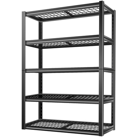 BILT HARD Garage Shelving 3000 LBS 36" W x 18" D x 72" H, Heavy Duty 5-Tier Metal Shelving Units with Adjustable Shelf, Steel Wire Utility Storage Shelves BILT HARD