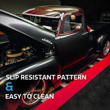 Big Floors GarageTrac Diamond, Durable Copolymer Interlocking Modular Non-Slip Garage Flooring Tile (48 Pack), Black Big Floors