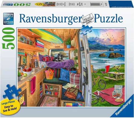 Ravensburger Rig Views - 500 Piece Large Format Jigsaw Puzzle | Unique Design with Softclick Technology | Ideal for Adults and Kids | Durable Pieces | Eco-Friendly Materials Ravensburger