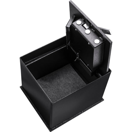 Barska Underground Floor Safe – 0.89 Cu. Ft., Solid Steel, 3 Locking Deadbolts, Anti-Pry Hinges, Easy to Conceal, Protective Mat Included Barska
