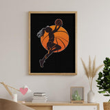 Basketball Girl Adults Diamond Painting Pictures DIY Art Crafts Kits for Home Wall Decoration 12"x16" Generic