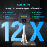 FLASHFORGE Adventurer 5M Pro 3D Printer, 600mm/s Max High-Speed 3D Printers with Auto Leveling, Dual Filtration System, Remote Monitoring, Quick Detachable Nozzle,Effective Cooling, Automatic Shutdown Voxelab