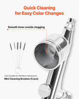 VEVOR Airbrush Kit, 1/6 HP, Air Brush Kit with Air Compressor, 3 Dual-Action Professional Airbrushes with 3 Tips, Hose, Acrylic Paint, 2 Fans, Low Noise, for Cake Decorating, Model Painting, Nail Art VEVOR