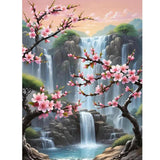 Ausanrl Plum Blossom Diamond Art Painting-Diamond Painting for Adults,5D Diamond Painting Flowers,DIY Full Drill Diamond Painting Flower Gem Painting and Crafts 12x16inch Ausanrl
