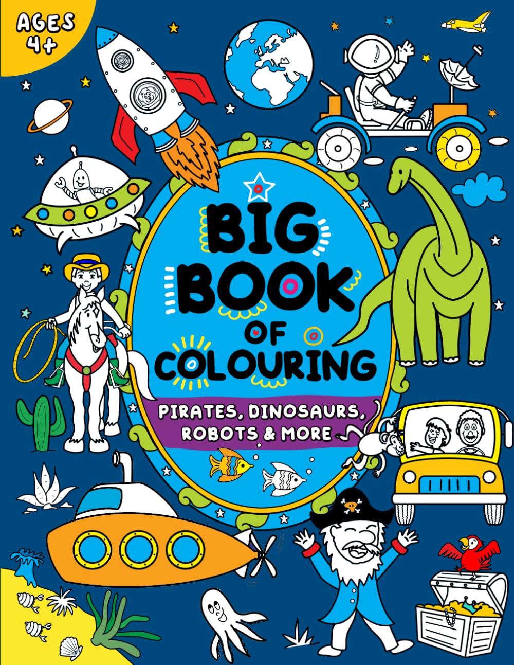 Big Book of Colouring for Boys: Children Ages 4+ (Big Books of Colouring (Ages 4+)) ZONULAR