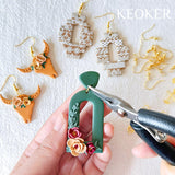 Keoker 123 PCS Clay Earring Making Kit, Polymer Clay Jewelry Making Kit for Teens and Adults, Fashion Designer Kits, Polymer Clay Earrings Kit Crafts, Great Gifts Keoker