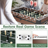 Giantex 54” Foosball Table, Foosball Table Adult Size with 2 Balls, Wood Football Table, Arcade Soccer Table Game for Kids, Game Room, Home, Office, Party Giantex