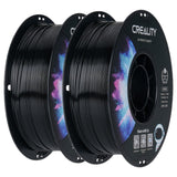 Creality PETG Filament 1.75mm, 3D Printer Filament, Excellent Toughness High Precision, Odorless Non-Toxic Moistureproof, Accuracy +/- 0.02mm, 2 Pack-1kg (Black & Black) Creality