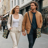 5 Pcs Sublimation Bags Blanks,Sublimation Shoulder Bag Sport Bag Crossbody Bag Blanks to Decorate Painting Crafting Sublimation DIY for Gift JACYUIG