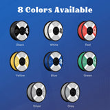 R QIDI TECHNOLOGY ABS Filament 1.75mm, 3D Printer Filament ABS Rapido 1kg Spool (2.2lbs), Suitable for Hyper Speed Printing, 3D Printing Filament Fit Most FDM 3D Printers, Highly Resistant, Black R QIDI TECHNOLOGY