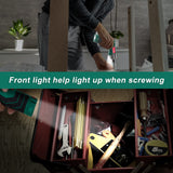 Cordless Screwdriver, HYCHIKA 4V 2.0Ah Electric Screwdriver Rechargeable Screw Gun & Bit Set, Front LED and Rear Flashlight, Ratchet Wrench, DC Charging with USB Cable, 36pcs Accessories HYCHIKA BETTER TOOLS FOR BETTER LIFE