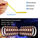 MEBMIK Heat Tape for Sublimation Transfer, Heat Resistant, Adhesive Transfer Tape, Thermal, No Residue, 12 Rolls 10mm x33m(108ft) MEBMIK