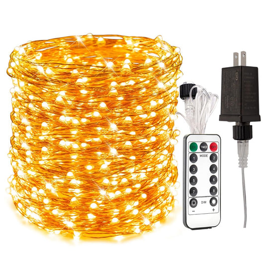 RESNICE 660FT Extra Long Fairy Lights Plug in Waterproof Outside High Bright Copper Wire String Lights with Remote 2000 LED for Garden, Porch, Patio, Christmas Wedding Party Decoration