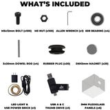 3D SOURCERER DELACK 3D Printer Enclosure Kit with LED Light | Made for Prusa MK4, Prusa Mini, Prusa MK3 3D Printers | Compatible with IKEA Lack Table | Plexiglass Cover for Constant Temperature 3D SOURCERER