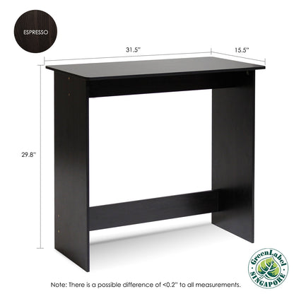 FURINNO Simplistic Study Table, Espresso - WoodArtSupply