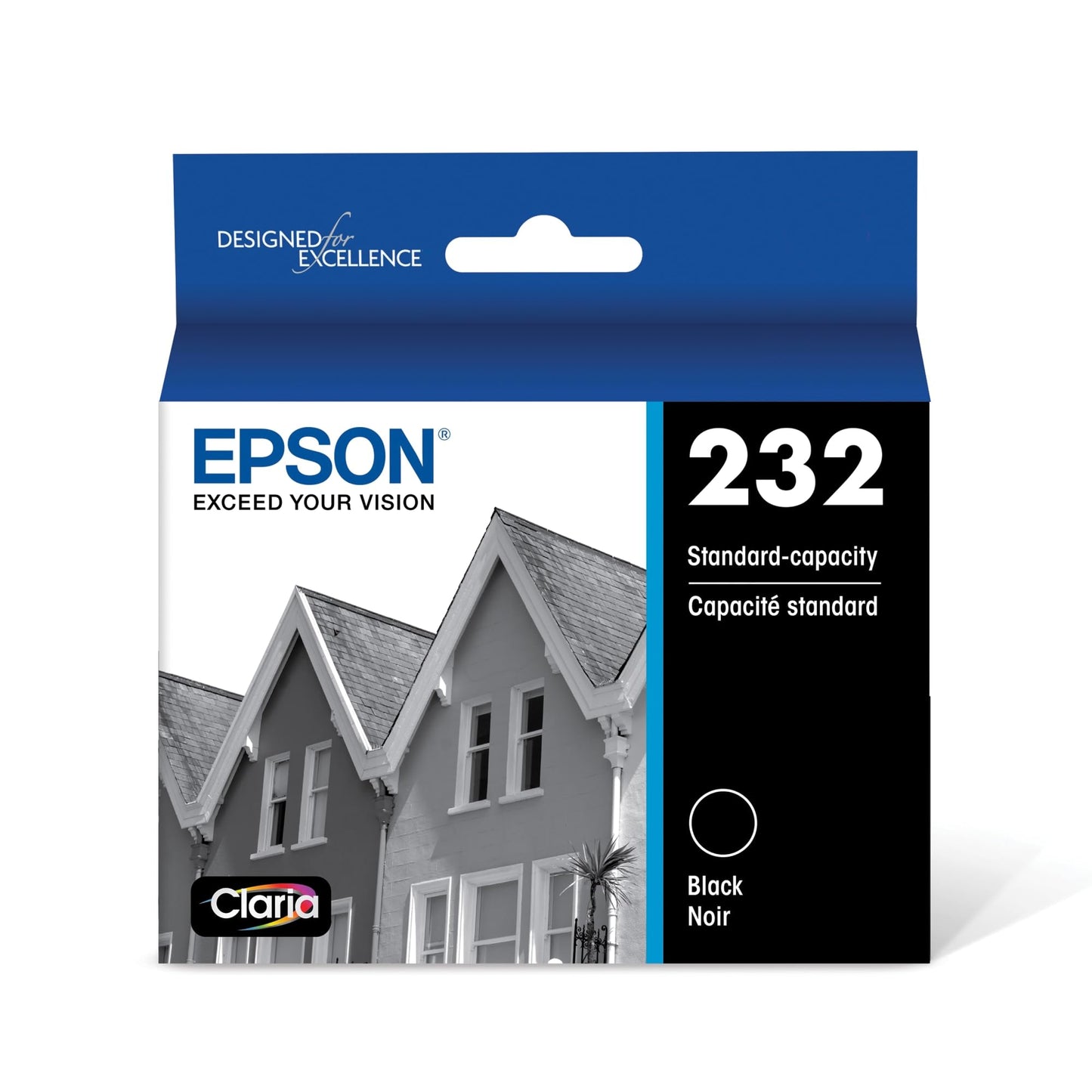 EPSON 232 Claria Ink Standard Capacity Black Cartridge (T232120-S) Works with WorkForce WF-2930, WF-2950, Expression XP-4200, XP-4205