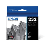 EPSON 232 Claria Ink Standard Capacity Black Cartridge (T232120-S) Works with WorkForce WF-2930, WF-2950, Expression XP-4200, XP-4205 Epson