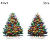 JJFox DIY Tabletop Diamond Art Painting Kit，Special Shaped Rhinestone Desk Placement Ornament，Home Stand Up Gem Painting Craft Kit，Gift,Double Sided. (Christmas Tree-1) JJFox