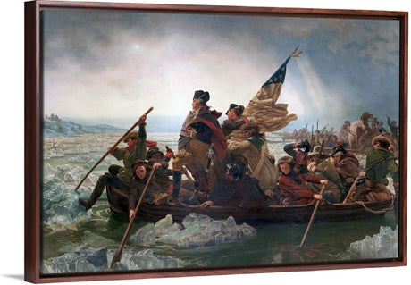 SYSMYXGS Paint by Numbers for Adults Painting by Numbers Kits Oil Canvas Painting with Paintbrushes Acrylic PigmentHome Decor Gifts — Washington Crossing The Delaware by Emanuel Leutze SYSMYXGS