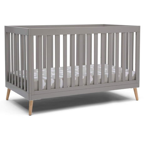 Delta Children Essex 4-in-1 Convertible Baby Crib, Grey with Natural Legs Delta Children