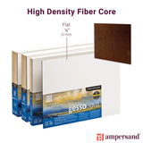 Ampersand Art Supply Gesso Wood Painting Panel: Museum Series Gessobord, 11" x 14", 1/8" Flat Profile Ampersand Art Supply