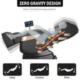 Massage Chair Full Body,Zero Gravity Recliner with Shiatsu Massage, Massage Recliner Chair with Airbags, Foot Massage, LCD Control, Waist Heater, Bluetooth,Suitable for 5.1-5.7Ft Height (Black) AOVOJRM