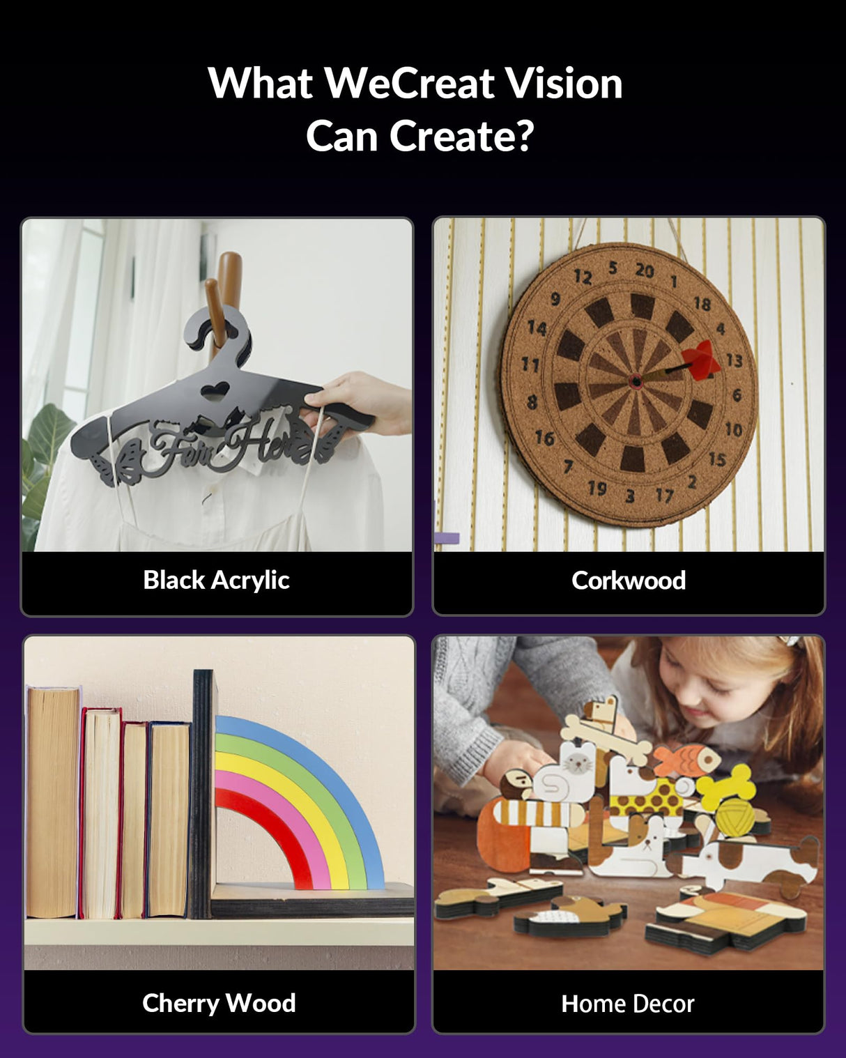 WECREAT Vision 40W Laser Cutter with Fume Extractor, 4 in 1 Rotary, Air Assist, Laser Bed, Fully Enclosed Diode Desktop Laser Engraver Machine for Acrylic Wood Metal Leather Craft DIY WECREAT