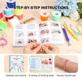 PP OPOUNT Solid/Laser/Glitter Plastic Lanyard String Kit, 15 Rolls Boondoggle String with 60 Keychain Accessories and Instructions, Gimp String for DIY Bracelets, Lanyard (886 Feet) PP OPOUNT