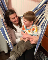 ADVOKAIR Hammock Chair Swing (500 lbs Max) - Hanging Hammock Chair Rope Swing Indoor for Bedroom, Outdoor, Patio, Bedroom, Porch, Deck - Sturdy Steel Bar with Anti-Slip Safety Rings ADVOKAIR