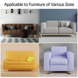 TURSTIN 8 Pieces Furniture Legs 6 Inches Round Solid Wood Furniture Feet Couch Legs Sofa Legs Replacement Legs for Armchair, Cabinet, Chair, Dresser or Home DIY Projects, Natural Wood TURSTIN