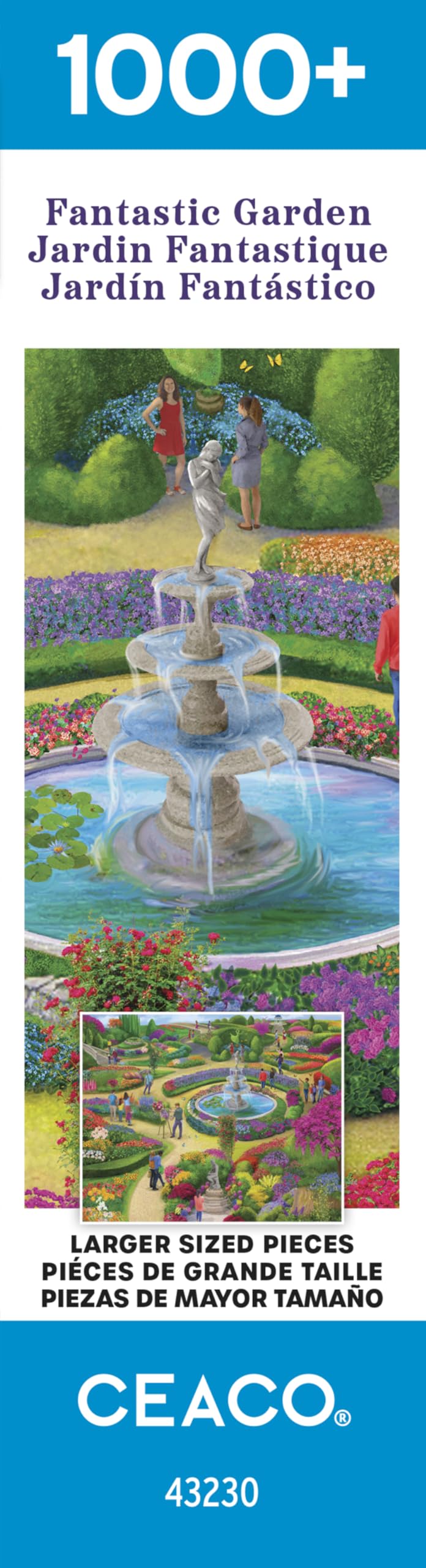 Ceaco - Fantastic Garden - 1000 Oversized Piece Jigsaw Puzzle Ceaco