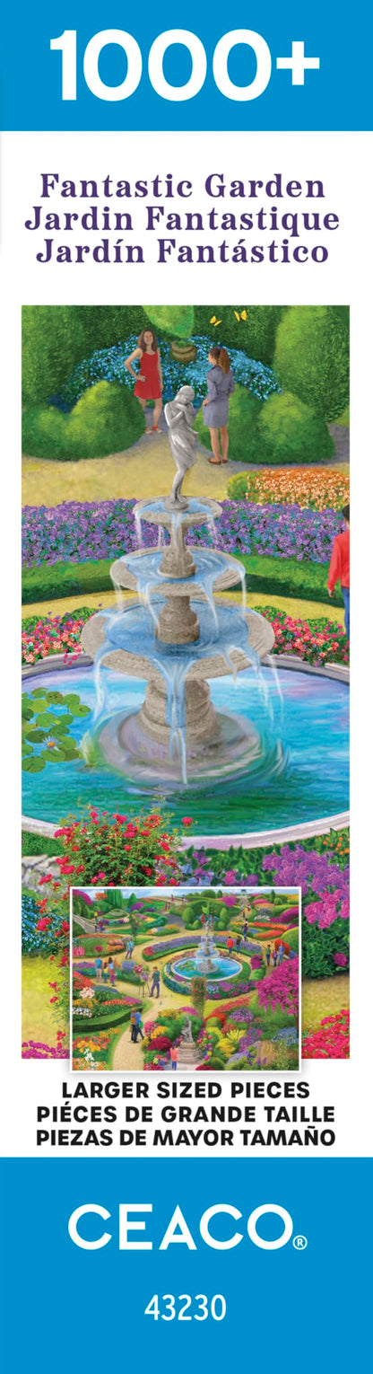 Ceaco - Fantastic Garden - 1000 Oversized Piece Jigsaw Puzzle